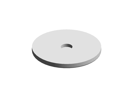 Rubber Pad 89.0 mm Plain Black