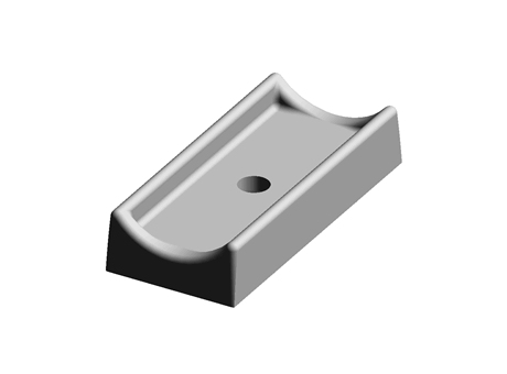 Saddle Feet Rectangular 25.0 mm 50.0 mm LDPE
