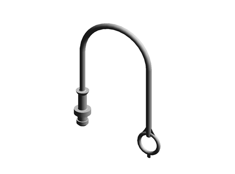 Quick Release Plug ISO A 1/4 TPE Blue