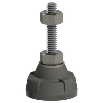 Adjustable Feet 100.0 mm M16 150.0 mm Black