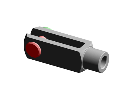 Clevis Joint with Pin M10 10x40 40.0 Steel