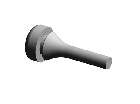 Clip-on Feet 10.0 mm 4.2 mm 6.4 mm Rubber Black