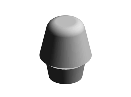 Clip-on Feet 11.0 mm 11.0 mm PVC Black