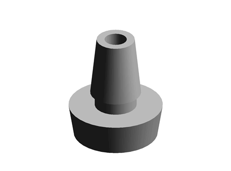 Clip-on Feet 13.4 mm 4.6 mm 0.240 in TPE Black