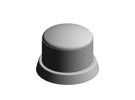 Nut Cap with Washer M10 17.0 mm 17.0 mm LDPE White