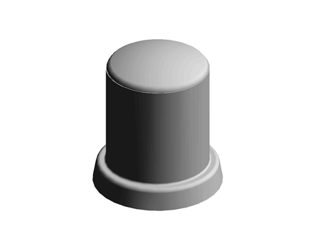 Nut Cap with Washer M12 19.0 mm 19.0 mm LDPE Black