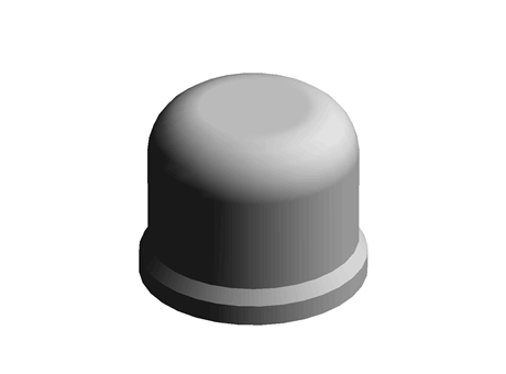 Nut Cap with Washer M12 26.5 mm 21.5 mm LDPE Black