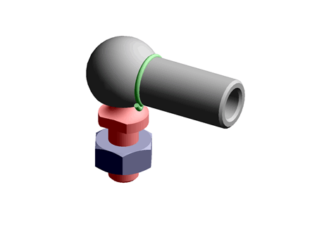 Ball & Socket Joint Left Hand 10.0 M6 303 Stainless Steel