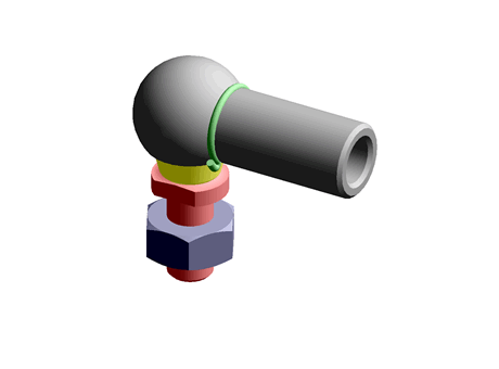 Ball & Socket Joint Left Hand 10.0 M6 Steel