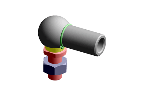 Ball & Socket Joint Left Hand 13.0 M8 Stainless Steel