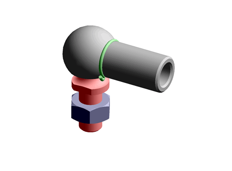 Ball & Socket Joint Left Hand 13.0 M8 Steel
