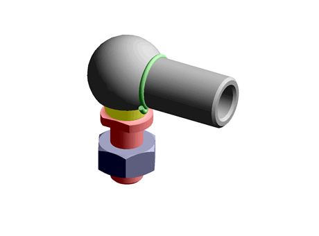 Ball & Socket Joint Left Hand 16.0 M10 Stainless Steel