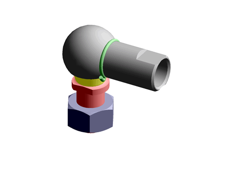 Ball & Socket Joint Left Hand 16.0 M12 303 Stainless Steel