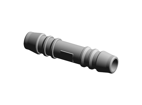 Barbed Fitting Tee I-Shaped 12.0 mm 66.5 mm POM