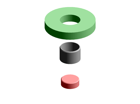 Bearing 16.0 mm 18.0 mm 12.0 mm Black