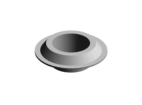 Bearing Plug 12.0 mm 21.0 mm (DIA) PP Grey