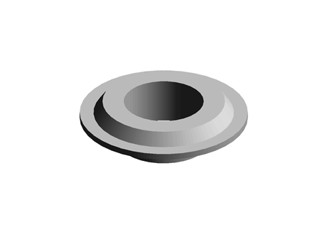 Bearing Plug 16.0 mm 29.0 mm (DIA) PP Grey