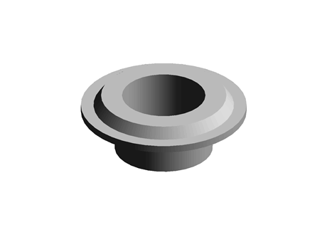 Bearing Plug 20.0 mm 33.8 mm (DIA) PP Grey