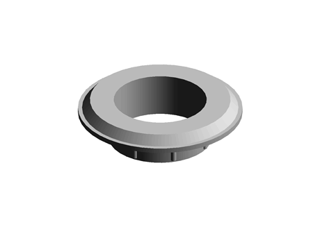 Bearing Plug 25.0 mm 39.8 mm (DIA) LDPE Yellow