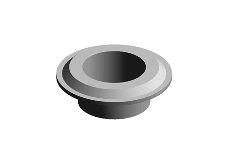Bearing Plug 25.0 mm 40.2 mm (DIA) PP Grey