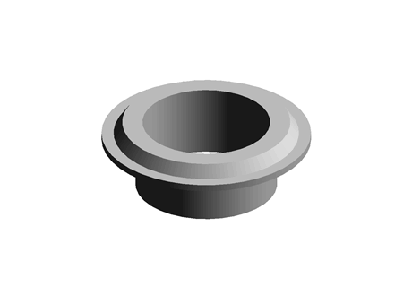 Bearing Plug 30.0 mm 44.3 mm (DIA) PP Grey