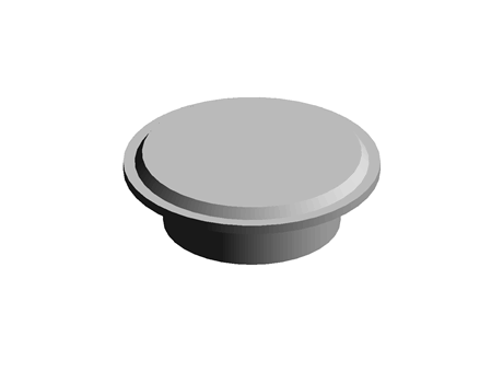 Bearing Plug 30.5 mm 44.2 mm (DIA) PP Grey