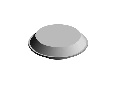 Bearing Plug 32.0 mm 52.1 mm (DIA) PP Grey