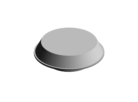 Bearing Plug 40.0 mm 62.1 mm (DIA) PP Grey