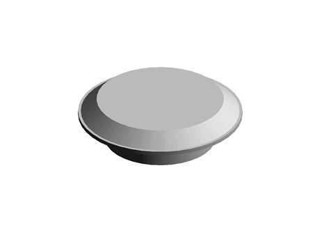Bearing Plug 40.5 mm 60.0 mm (DIA) PP Grey