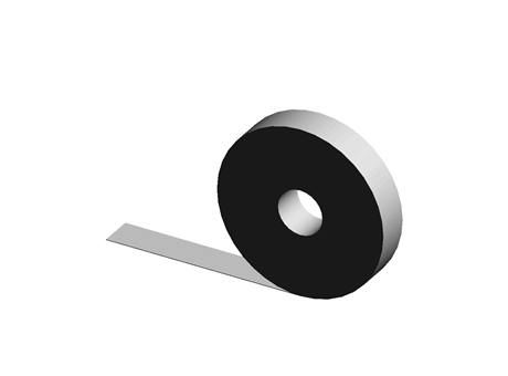Adhesive Disc Permanent Preforated  Clear