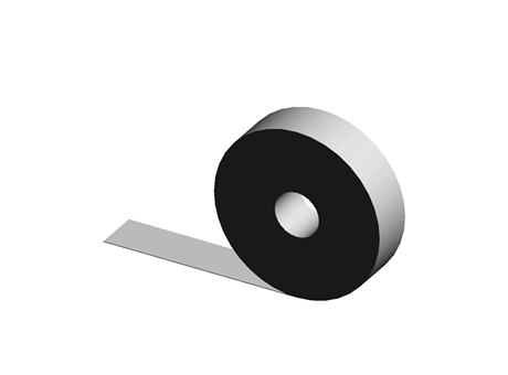 Adhesive Disc Permanent Preforated  Clear