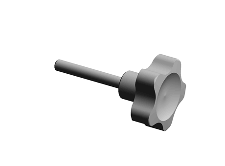 External Thread Lobed Knobs