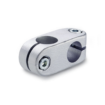 Two Way Connector Clamps  14.0 mm Grey