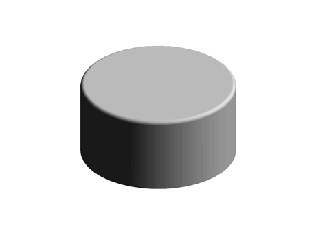 Cap 37.7 mm (ID) 18.6 mm (H) PP Grey
