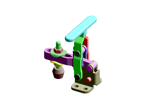 Vertical Toggle Clamp 100.0 kg Steel