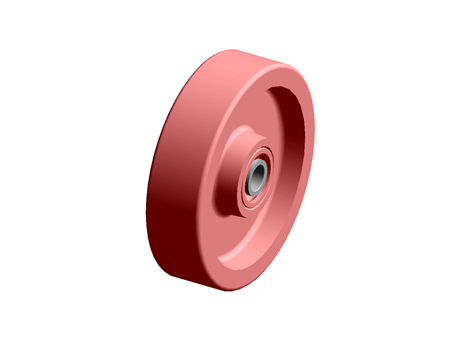 Wheel 150.0 mm (DIA) 40.0 mm 458.9 kg Cast Iron Red