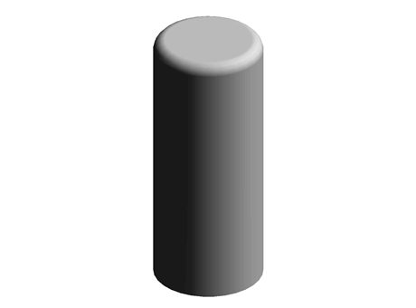 Cap 8.0 mm (ID) 22.0 mm (H) PE Black