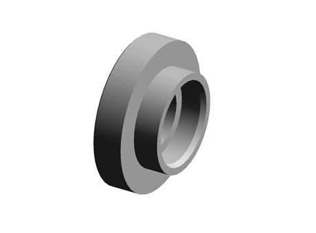 Captive Screw Retainer Flange M6 2.5 Aluminium