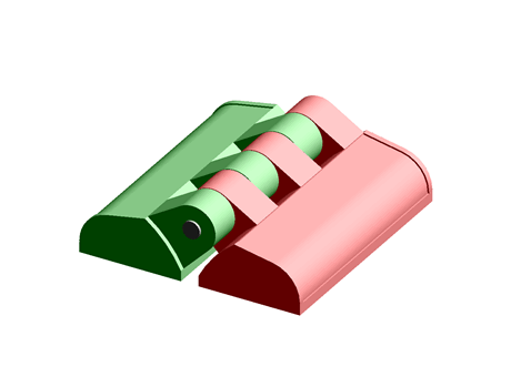 Hinge 38.0 mm 39.5 mm Plastic
