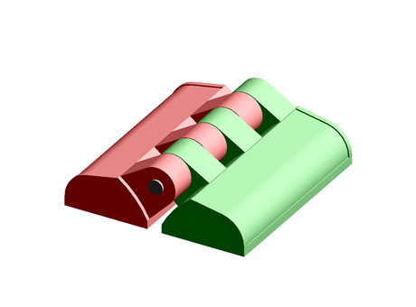 Hinge 38.0 mm 39.5 mm Plastic