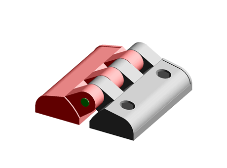 Hinge 48.0 mm 49.5 mm Plastic