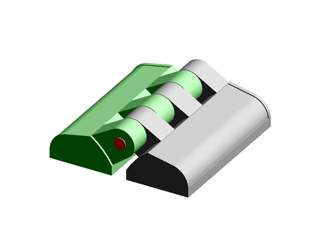 Hinge 48.0 mm 49.5 mm Plastic