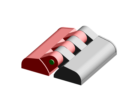 Hinge 63.0 mm 65.0 mm Plastic