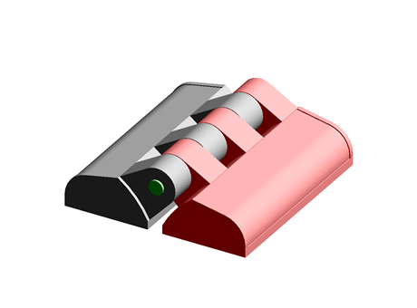 Hinge 63.0 mm 65.0 mm Plastic