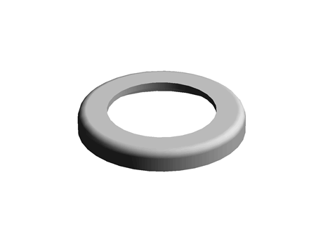 Hose Washer Cap 21 mm (HD) LDPE Yellow