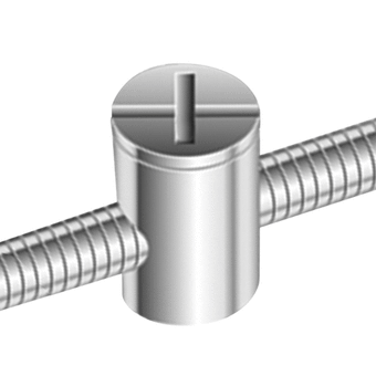 Joint Connector Nut M6 17.0 mm 12.0 mm Steel