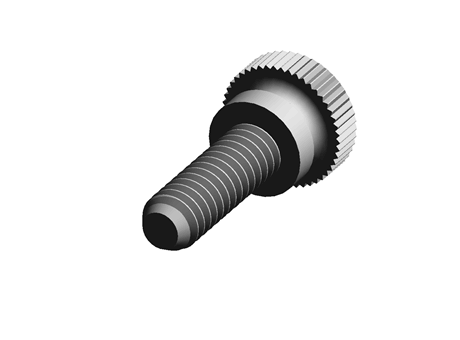 Knurled Head Screw 1/4-20 19.1 mm PA
