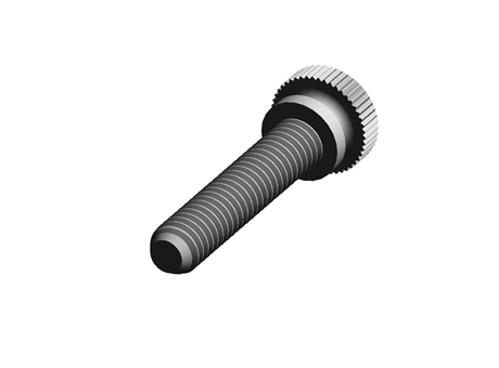 Knurled Head Screw 5/16-18 38.1 mm PA