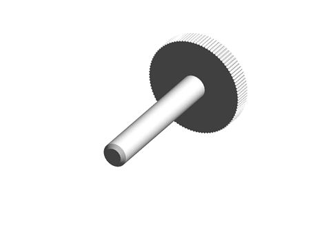 Knurled Head Screw M4 25.0 mm PA