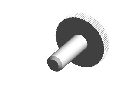 Knurled Head Screw M5 15.0 mm PA